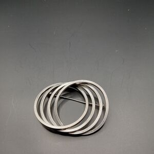 Elegant Silver Hoop Pin